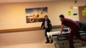 Bursa'da hastane koridorunda yaşam savaşı! Sedye üzerinde kalp masajı...