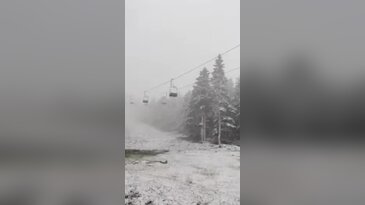Bursa Uludağ'da kar yağışı başladı!