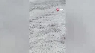 Bursa'da kış kendini gösterdi! Bir ilçemizde yağmur yerini kara bıraktı...