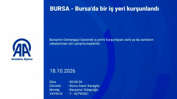 Bursa'da bir iş yeri kurşunlandı