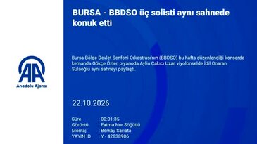 BBDSO üç solisti aynı sahnede konuk etti