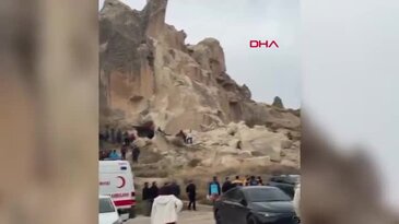 Kapadokya'da facia! Peribacası çöktü, ölüler ve yaralılar var...
