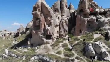 Kapadokya'da kaya faciasının izleri havadan görüntülendi! Eski haliyle arasında büyük fark var