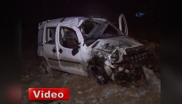 Hurdaya dönen aracını bırakamadı