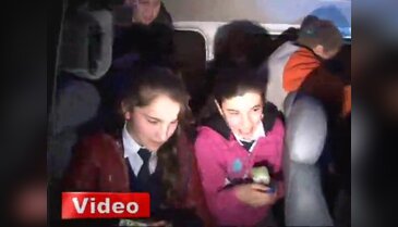 Öğrenciler okulda mahsur kaldı