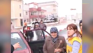 İnegöl'de korkutan kaza 