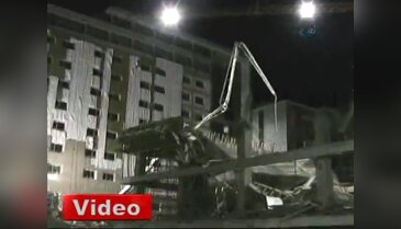 Akdeniz Oyunları inşaatında göçük!