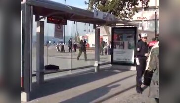 Durakta unutulan bilgisayar paniğe neden oldu