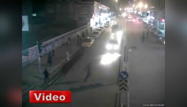 Beton mikseri parçalandı