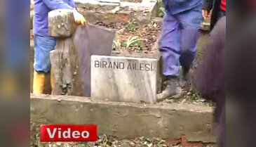 Birand'ın mezar yerinde hummalı çalışma