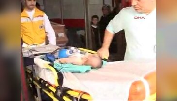 8 aylık bebeğin üzerine çaydanlık devrildi