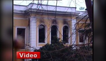 Üniversitedeki hasar gündüz ortaya çıktı