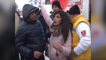 Uludağ'da kayak sopalı kavga