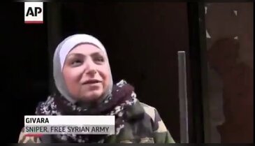 Suriyeli anne keskin nişancı oldu!