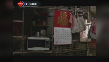 Hong Kong'da yoksullara kafes evler....