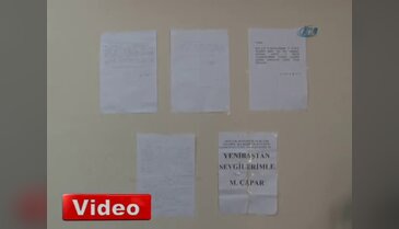 Şehidinin mektuplarıyla avunuyor