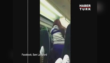 Genç kız, erkekleri tokatladı!
