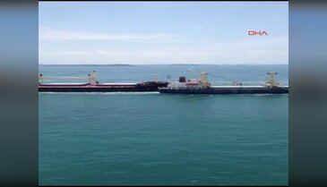 Türk gemisi Singapur Körfezi'nde çarpıştı