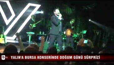 Yalın'a Bursa Suare konserinde sürpriz