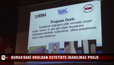 Bursa'daki okuldan estetikte inanılmaz proje