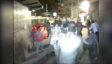 Beyaz TV'ye saldırı anı kamerada