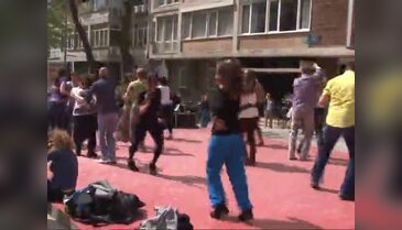 Mustafa Sarıgül, Rus dansçıyla salsa yaptı