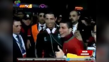 Adanalı Ronaldo, Cristiano Ronaldo ile buluştu