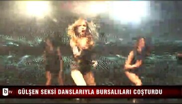 Gülşen seksi danslarıyla Bursalıları coşturdu