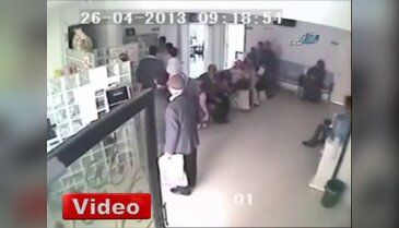 Doktora saldırı anı kamerada