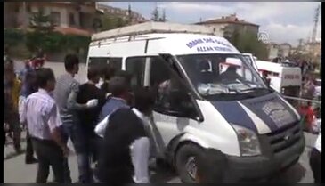 Kayseri'de meydana gelen kazadan ilk görüntü
