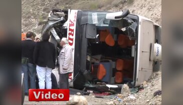 Erzurum'da otobüs kazası! 3 ölü 20'den fazla yaralı