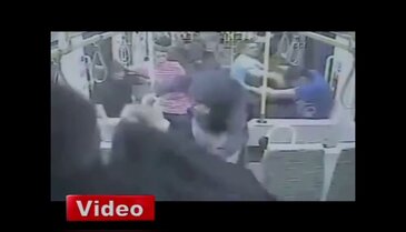 Tramvayda insanlara böyle saldırdılar
