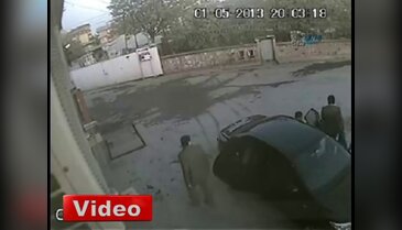Bıçaklı dehşet kamerada