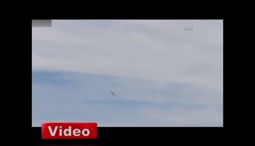 Uçağın yere çakılma anı!