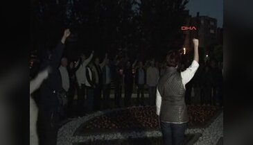 Üç fidan anıtları başında anıldı