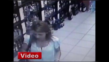 İçki hırsızı kadın olursa...