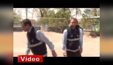 Zabıtanın biber gazı imtihanı