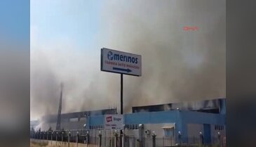 Merinos fabrikasında yangın