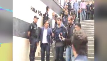 Çelik yelekle adliyede