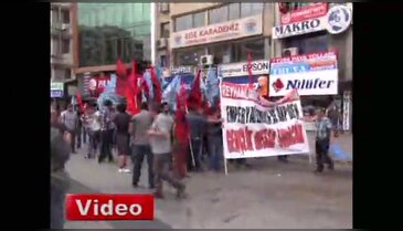 Reyhanlı protestosuna biber gazı