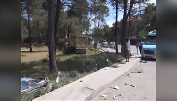 Kamyon dehşet saçtı!