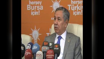 Arınç Bursa'dan dünyaya mesaj verdi