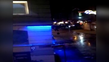 Eylemcinin gaz bombasıyla vurulma anı