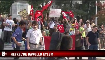 Heykel'de eylem sürüyor -1