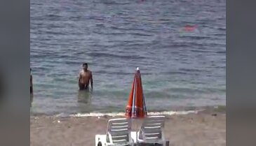 Ceneviz Kalesi Plajı'nda mavi bayrak töreni