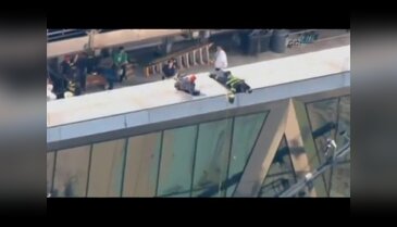 183 metre yüksekte kurtarma operasyonu
