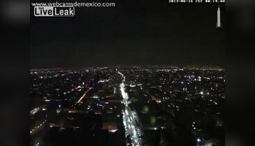 Meksika depremi güvenlik kamerasında