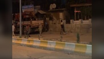 Cizre'de olaylı gece