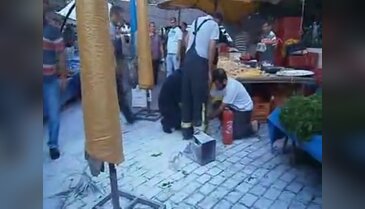 Piknik tüpü panik yarattı