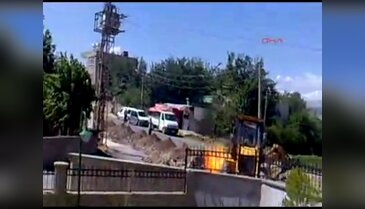 Doğal gaz boru hattında yangın